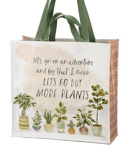 Market Tote - Let&#39;s Go Buy More Plants