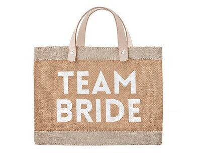 Mini Market Tote- Team Bride