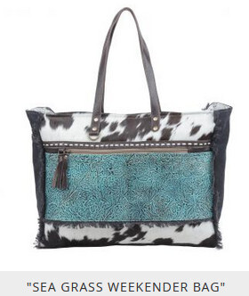 Sea Grass Canvas &amp; Hairon Bag