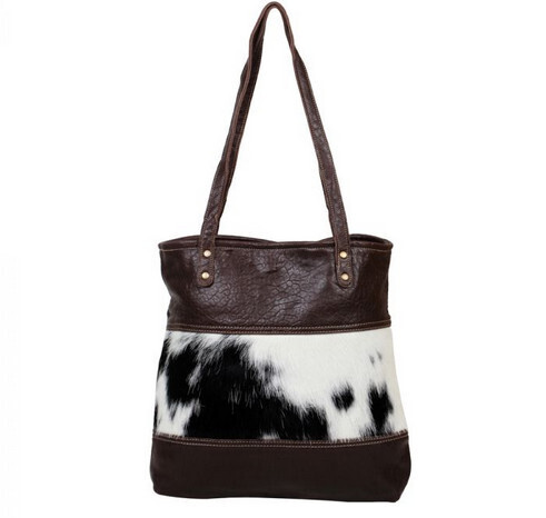 Myra Furred Leather &amp; Hairon Bag S2604
