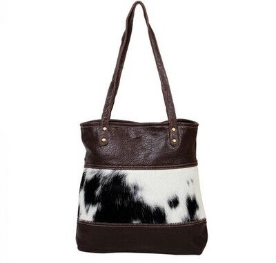 Myra Furred Leather &amp; Hairon Bag S2604