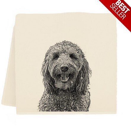 Labradoodle Tea Towel