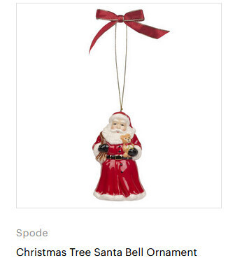 Santa Bell Orn