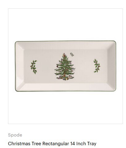 Rectangular Tray 14&quot; Christmas tree