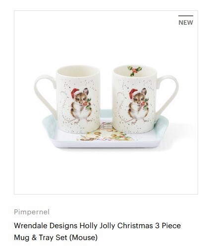 MUG and tray holly Jolly Christmas