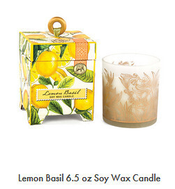 Lemon Basil 6.5oz Soy Wax Candle