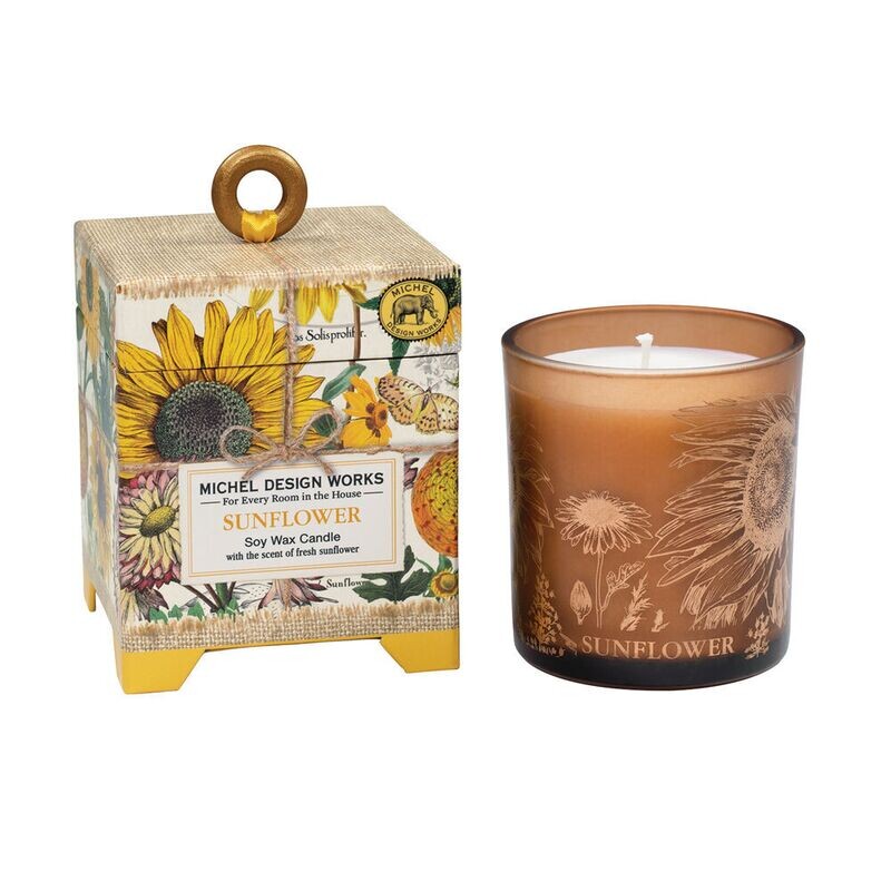 Candle 6.5oz soy Sunflower