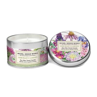 Travel Candle Deborahs Garden 4oz
