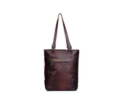 Myra Embossed Ferric Leather &amp; Hairon Bag S3350