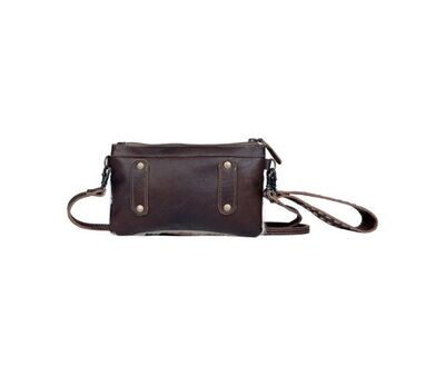 Myra Bag Black, White and Brown Cow Speckled Belt Bag S-3304