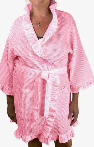 Ruffle Robe 36&quot; Pink One Size Fits Most