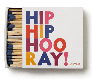 Matchboxes - X304 - Hip Hip Hooray (Saying))
