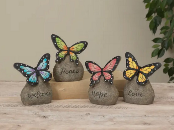 S/3 DIY 5.3&quot;H Resin Butterfly
