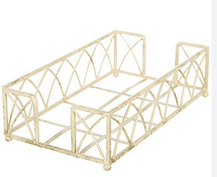 Arch Antique White Guest Towel Caddy