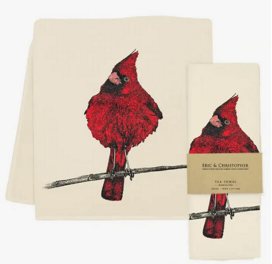 Cardinal 2  Flour Sack Tea Towel
