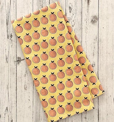 Orange Floursack Kitchen Towel