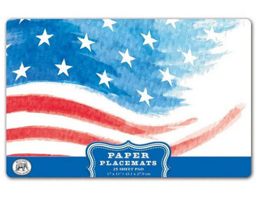 Paper Placemats Red White &amp; Blue