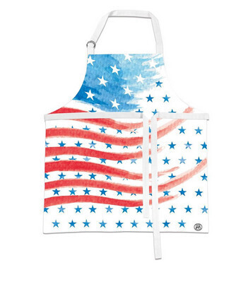 Child Apron Red White and Blue