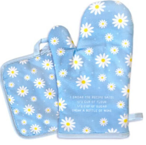 Drunk Daisy Oven Mitt/ Pot Holder