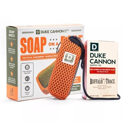 Soap on a Rope Bundle Pack - Tactical Scrubber + Bourbon soap