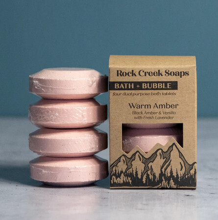 Bath Bomb Set | Warm Amber | BATH + BUBBLE - Set of 4