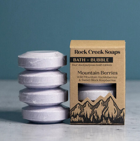 Bath Bomb Set | Mountain Berries | BATH + BUBBLE - Set of 4