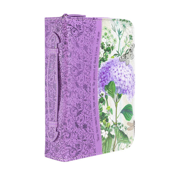 Divine Details XL Bible Cover - Purple Hyrdrangea