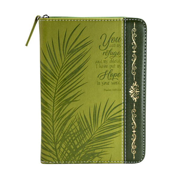 DIVINE DETAILS: GREEN &amp; GOLD PALM FROND JOURNAL