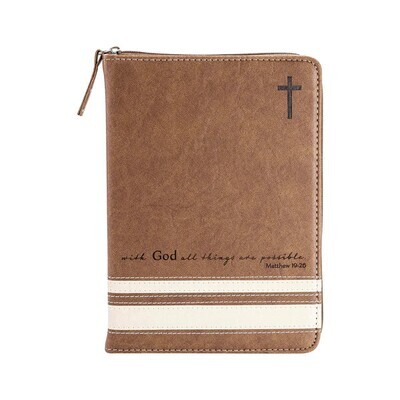 BIBLE JOURNAL - BROWN ALL THINGS, MATTHEW 19:26