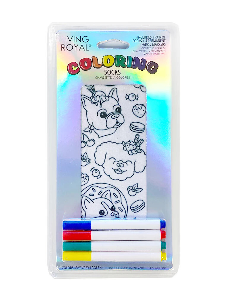 SWEET DOG COLORING SOCK