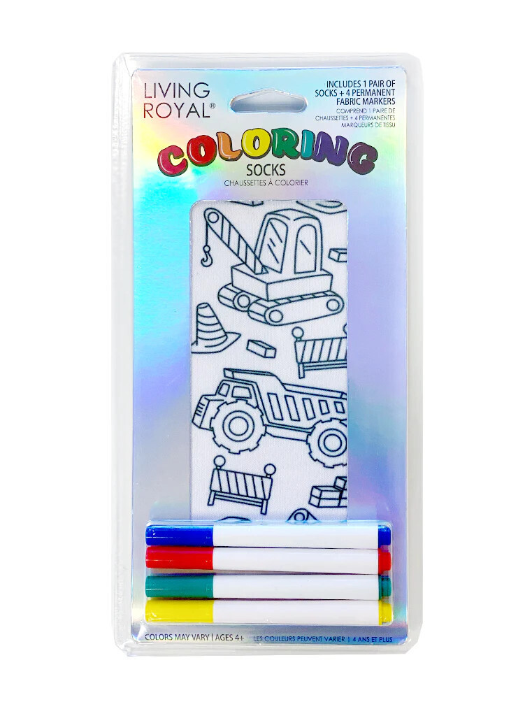 TRACTOR ZONE COLORING SOCK