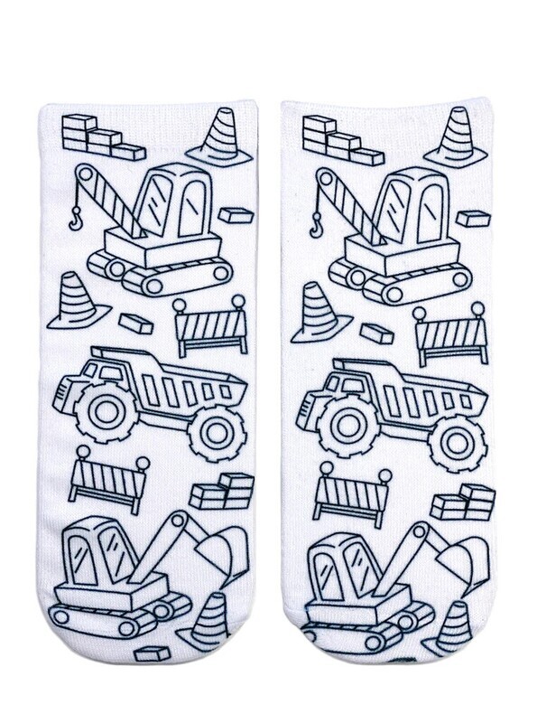 TRACTOR ZONE COLORING SOCK