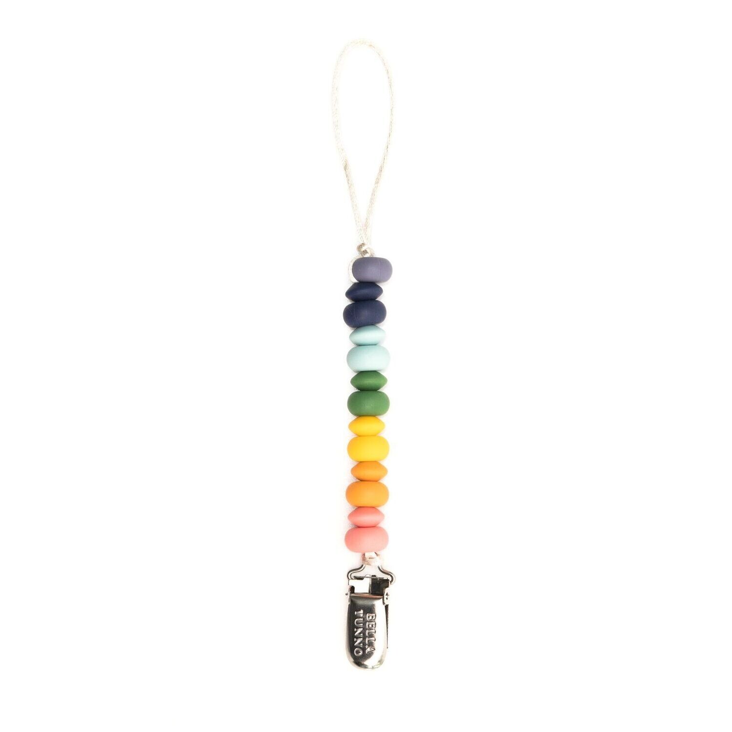 Bella Tunno Rainbow Multi Pacifier Clip