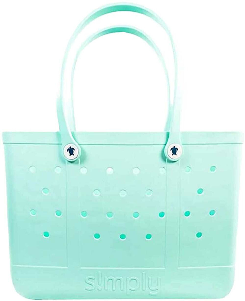 Simply Southern SIMPLYTOTE-LG-SLD-AQUA