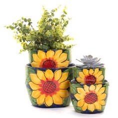 SUNFLOWER Cylinder Pot