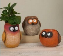 5.9&quot;L Resin Owl Planter