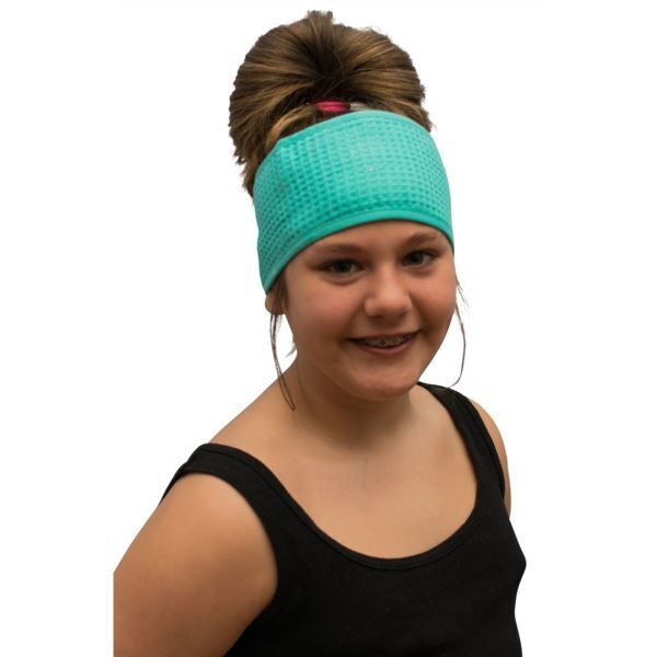 Alan Pendergrass Cotton Waffle Headbands, Color: Caribbean