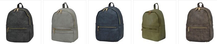 NGIL Faux Leather Mini Backpack