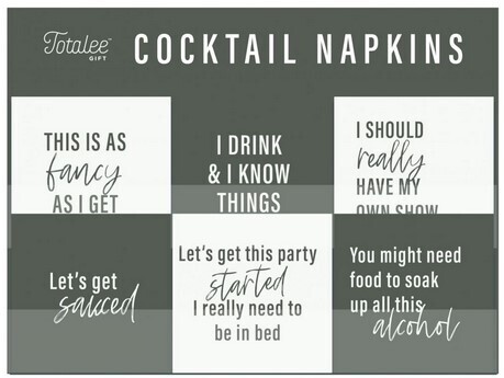 BnW Cocktail Napkins, Style: Fancy as I Get