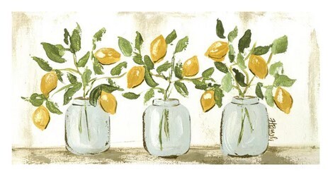 Lemon Jar Trio Lumber Pillow Swap