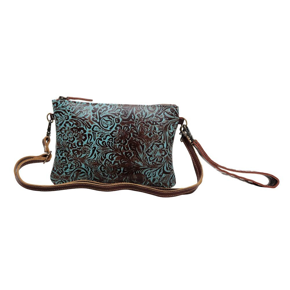 Myra FLORAL BERYL LEATHER &amp; HAIRON BAG S-6402