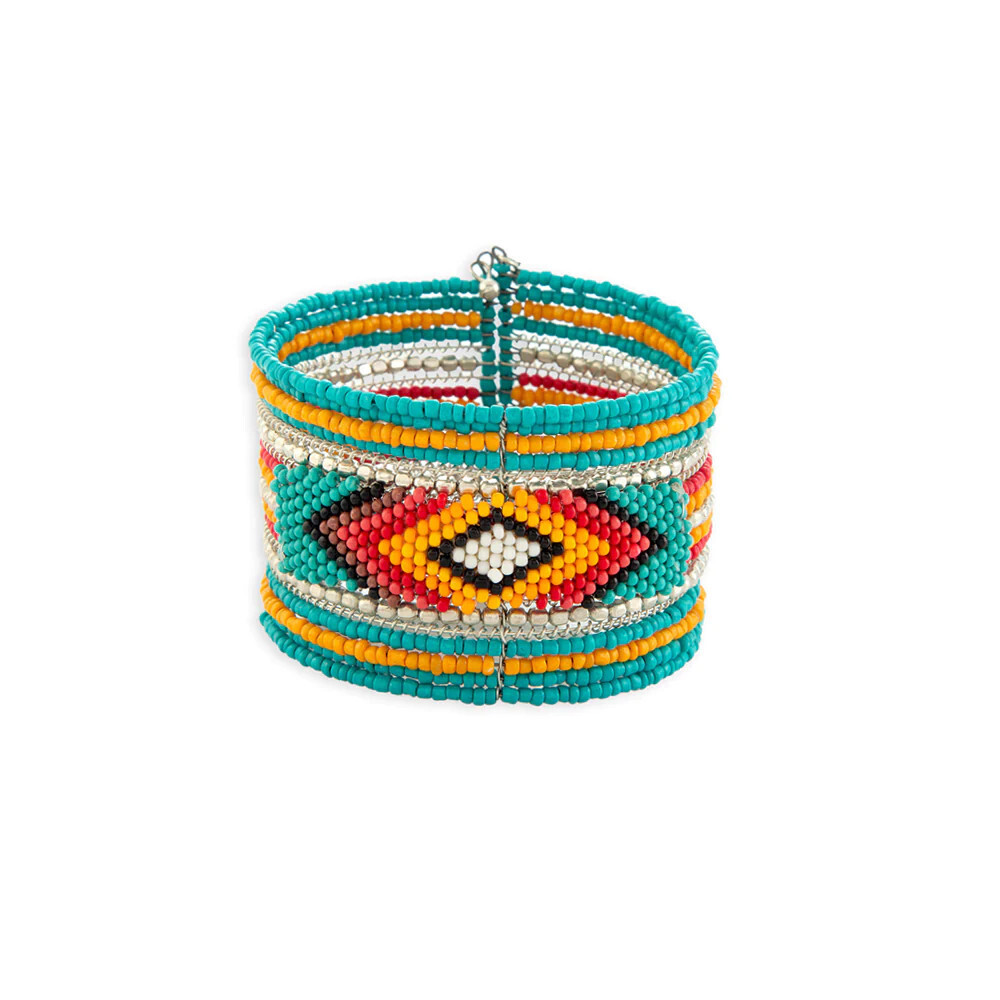 DESERT SEASONS BEADED CUFF BRACELET - Myra S-7665