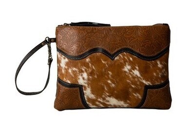 Cattle Drive Wristlet Pouch -Myra S7376