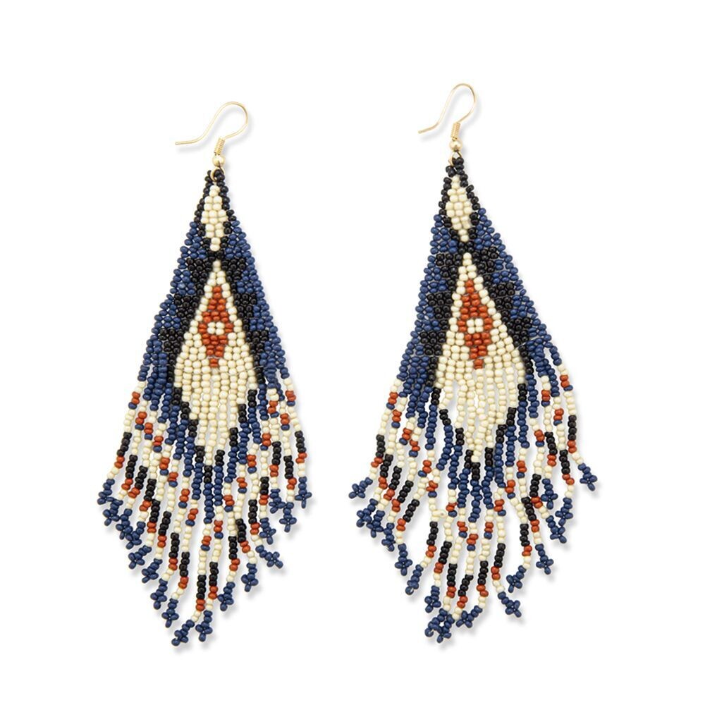 Weave of Time Beaded Earrings - Myra S-8253