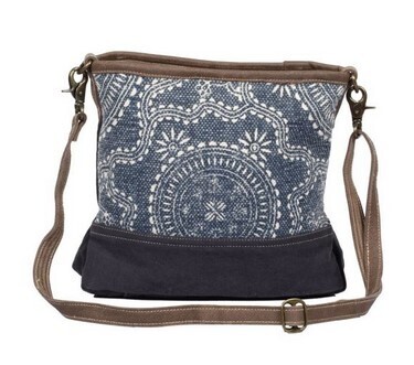 Navy Kilim Shoulder Bag