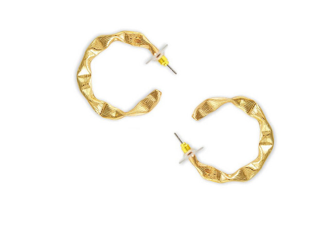 Golden Sunrise Hoop Earrings