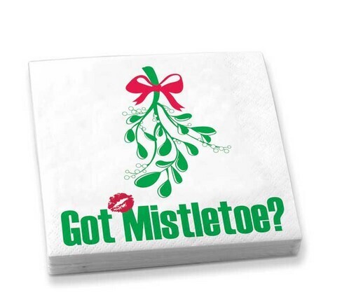 Got Mistletoe Beverage Napkins Set of 20