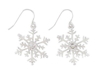 Silver Snowflakes Earrings