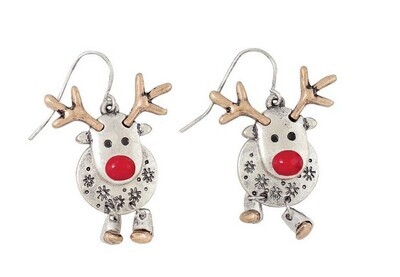 Red Nose Rudolph Earrings