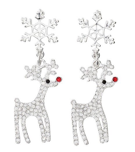 Crystal Rudolph Earrings